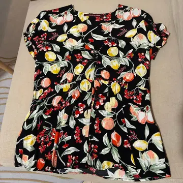 COMPTOIR DES COTONNIERS 플라워 프린트 반팔 상의