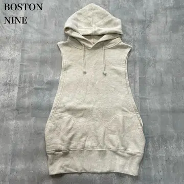 보스턴 나인 [ M ] 풀오버 슬리브리스 후디