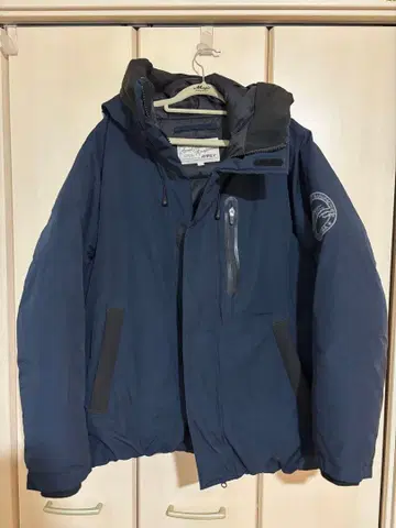 밀리터리 팬션 다운 / AVIREX / 아비렉스 / 네이비