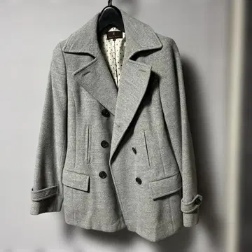 TRANS WORK 그레이 피 코트 40