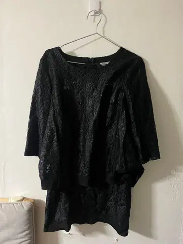 레이스 블랙 오버 사이즈 셋업 포멀하게도