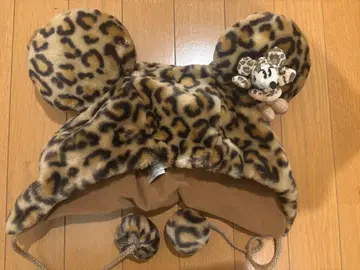레오파드 무늬 미키 햇