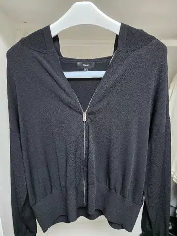 Theory 블랙 집업 후디 S 사이즈