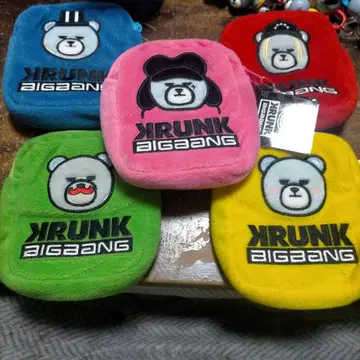 KRUNK x BIGBANG 아플리케 파우치 5세트