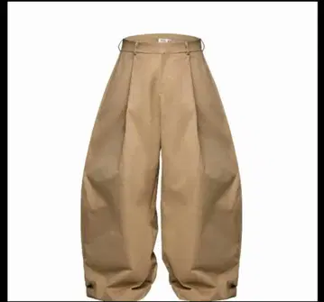 PUSHPUSH 베이지 치노 팬츠 와이드 팬츠