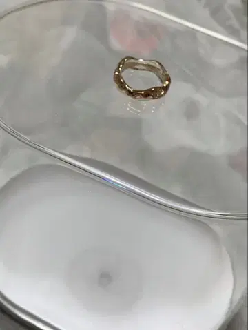 골드 물결 반지