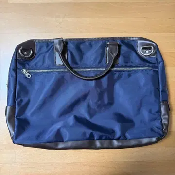 네이비 비즈니스 백 나일론 가죽