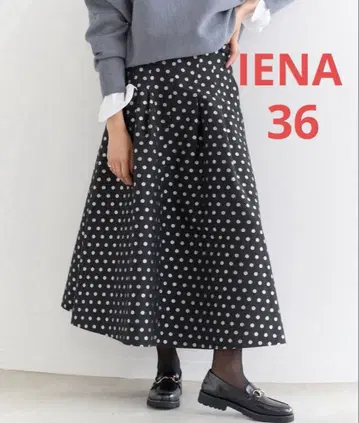 [ 새상품 ] IENA 도트 스커트 ( 36 )
