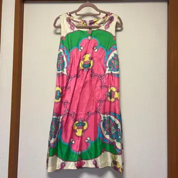 미사용 택 포함 [수입] 실크 슬리브리스 원피스