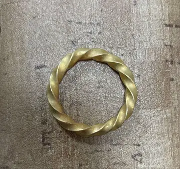 브라스 놋쇠 반지 트위스트 23호 빈티지