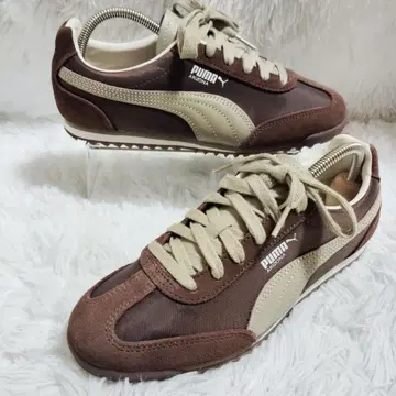 푸마 애리조나 그린 라벨 릴랙싱 별주 23cm 미사용급 브라운 계열
