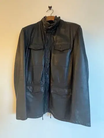 SERAPHIN 램 가죽 블랙 자켓 새상품급 사이즈 50 남성용 L