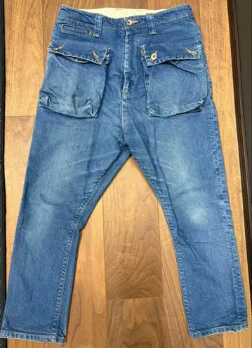 네이탈 디자인 G55 사루엘 플랩 데님 30