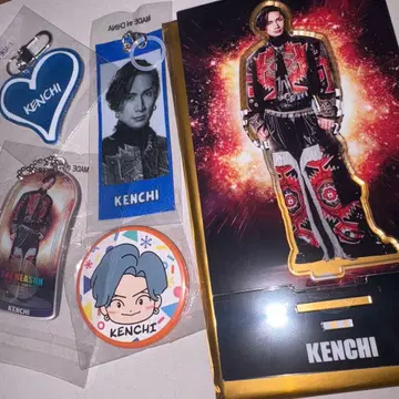 타치바나 켄치 아크릴 스탠드 라메 네임 키링 클리어 참