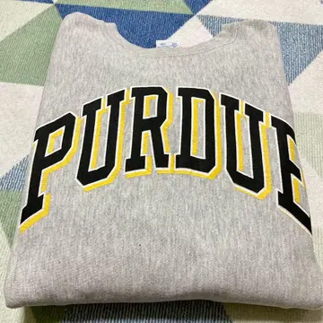 90s Champion 파듀 리버스 위브 자수 택 XL USA제