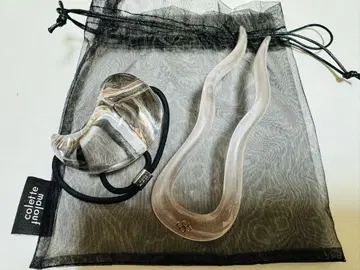 콜레트 마루프 웨이비 헤어핀 포니 라지 벚꽃색 2개 세트