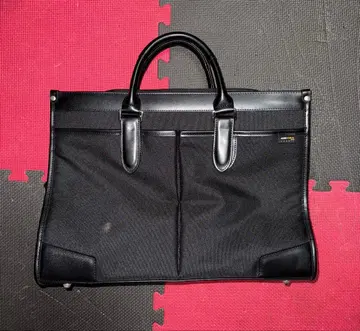 비즈니스 백 블랙 나일론 가죽 취업활동