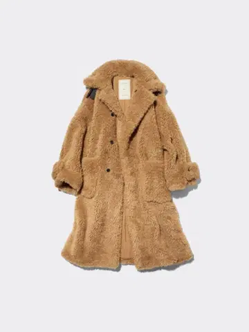 [미사용] GU 로쿠 M 퍼리 코트 by rokh 보아 코트