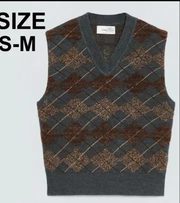 새상품 SOSHIOTSUKI ZARA 니트 베스트 S-M 소우시 오오츠키