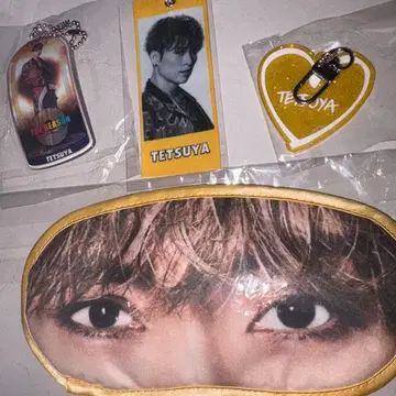 TETSUYA 안대 라메 네임 키링 표식 택