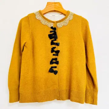 nesessaire 네세세아 가디건 니트 리본 펄 상의