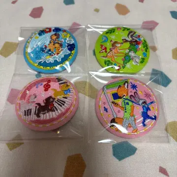 디즈니 자수 캔뱃지 비스킷 자수 캔뱃지 주토피아