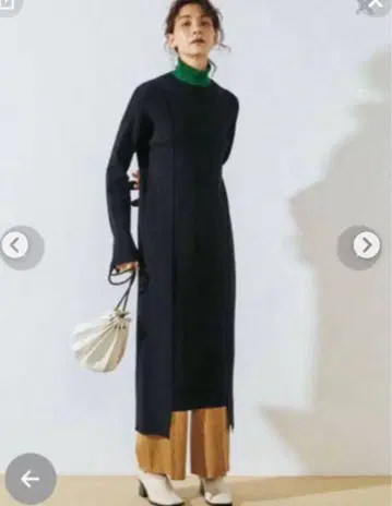 UN3D. 2WAY 터틀 니트 원피스