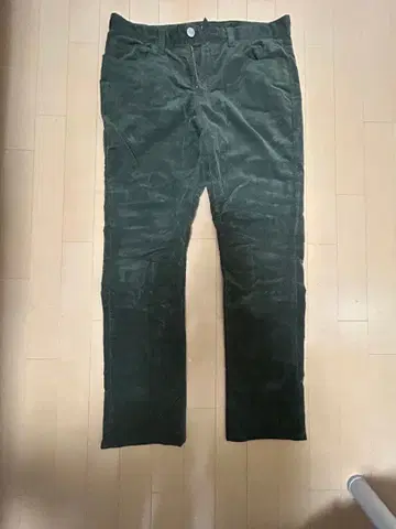 다크 그린 스트레이트 팬츠 32(81cm)