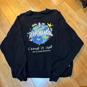 MARK GONZALES 아트 맨투맨 프리 사이즈