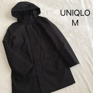 유니클로 하이브리드 다운 코트 블랙 M