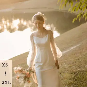 사전 촬영 웨딩 드레스 S 사이즈 한국 클리닝 완료