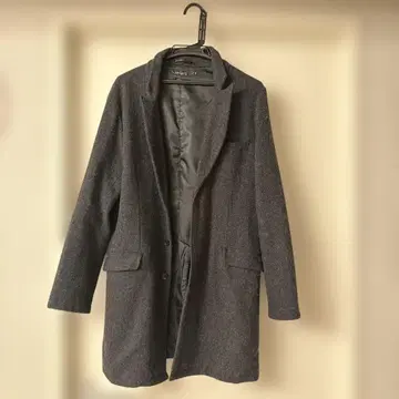 그레이 LUKA&jean 체스터 코트 울 혼방