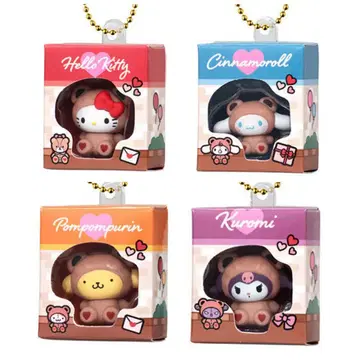 산리오 캐릭터즈 미니어처 패키지 컬렉션 키티 시나모 쿠로미