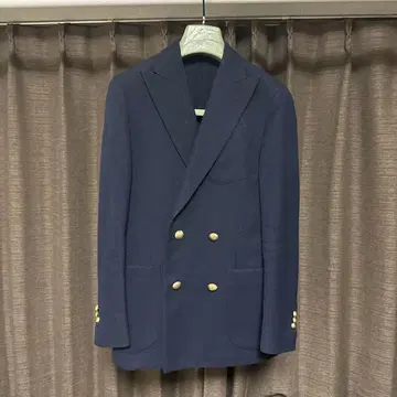 LARDINI 네이비 더블 자켓 네이비 44 사이즈