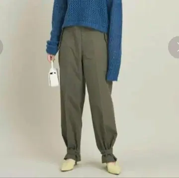 BEAUTY&YOUTH 코튼 포플린 밀리터리 와이드 팬츠 S