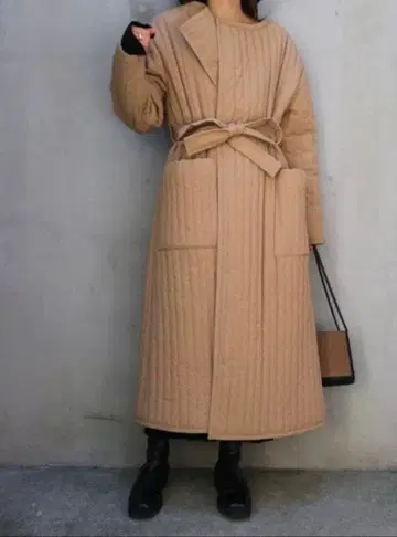 TRUNC88 퀼팅 롱 코트