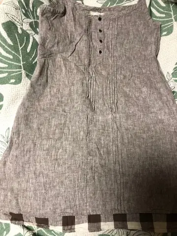 새상품급 Lime Inc 린넨 코튼 튜닉 브라운