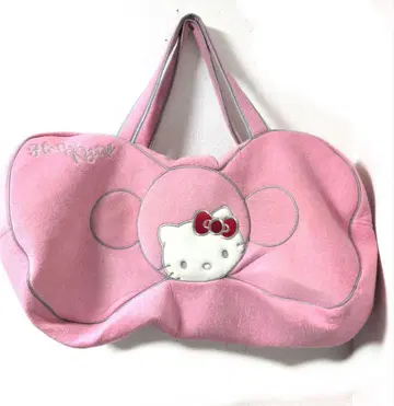 미사용 택 포함 헬로키티 보스턴 백 빅 사이즈 리본형