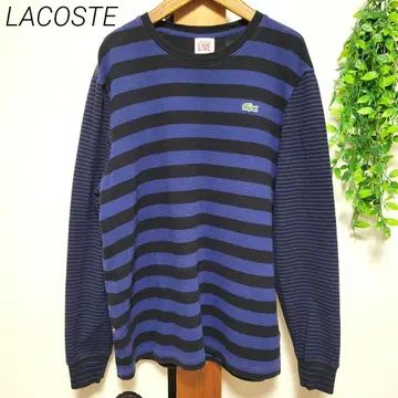 LACOSTE 라코스테 라이브 보더 스트라이프 T셔츠 긴팔 상의
