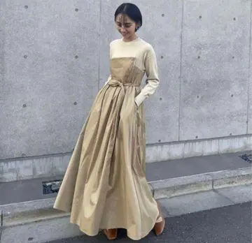 클라네 CLANE 도킹 원피스 베이지