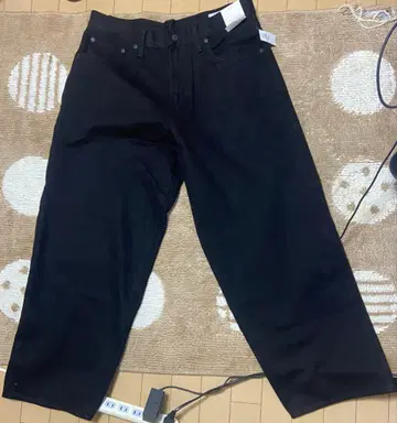 GAP 슈퍼 배기 데님 32W 32L | 블랙