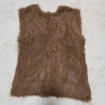 [새상품급] RAW FUDGE 인조 모피 베스트 M 사이즈