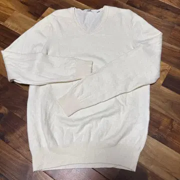 캐시미어 100% 유니클로 남성용 V넥 스웨터