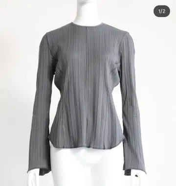 Ribbed Organic Cotton Long Sleeve Top
