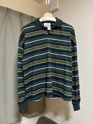 [ 새상품급 ] INSCRIRE Border BIG Polo Shirt