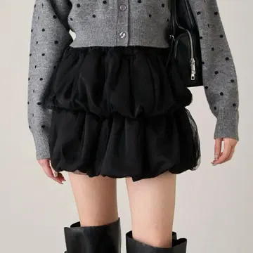 mline 튤 레이어드 스커트