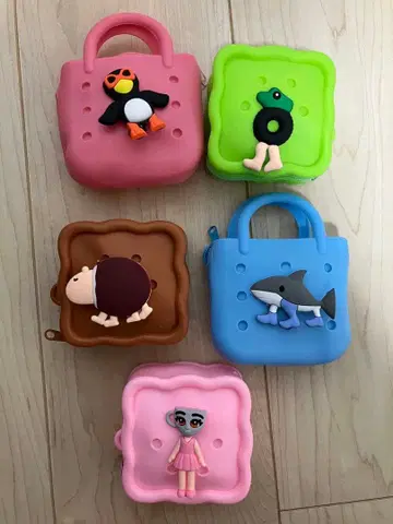 이탈리아 레인 로트 실리콘 파우치 5세트