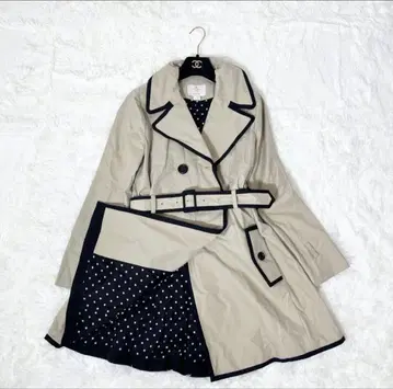 케이트 스페이드 바이컬러 트렌치코트