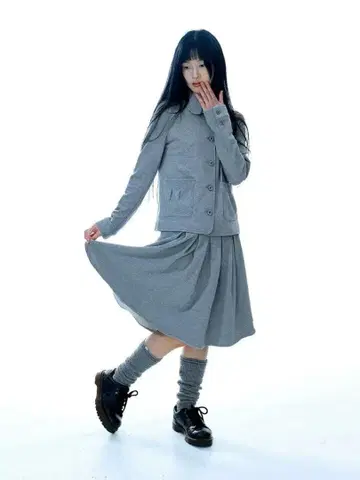 COYSEIO 맨투맨 자켓 스커트 셋업