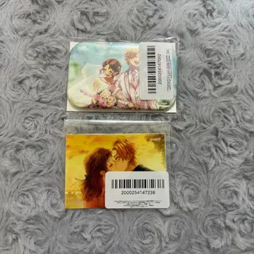 HoneyWorks 복권 고다 미오 세리자와 하루키 스퀘어 캔뱃지 스티커